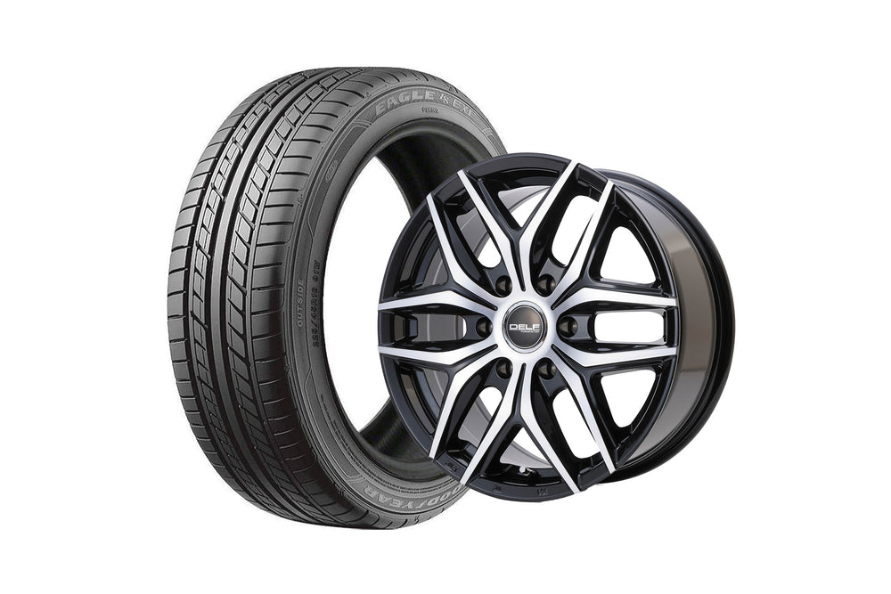 Delf01-18BPⅡ 18インチホイール ＋ EAGLE LS EXE 225/45R18 95XL（4本セット)