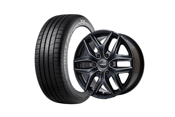 Delf01-18BMⅡ 18インチホイール ＋ EAGLE RV-F02 225/50R18 99VXL（4本セット)