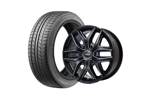 【ハイエース】Delf01-18BMⅡ 18インチホイール ＋ EAGLE LS EXE 225/45R18 95XL(4本セット)