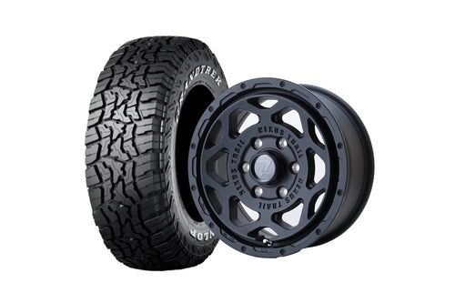 【ハイエース】NEXUS TRAIL NT-1 16インチホイール ＋ GRANDTREK R/T01 215/65R16 109/107Q ホワイトレター(4本セット)