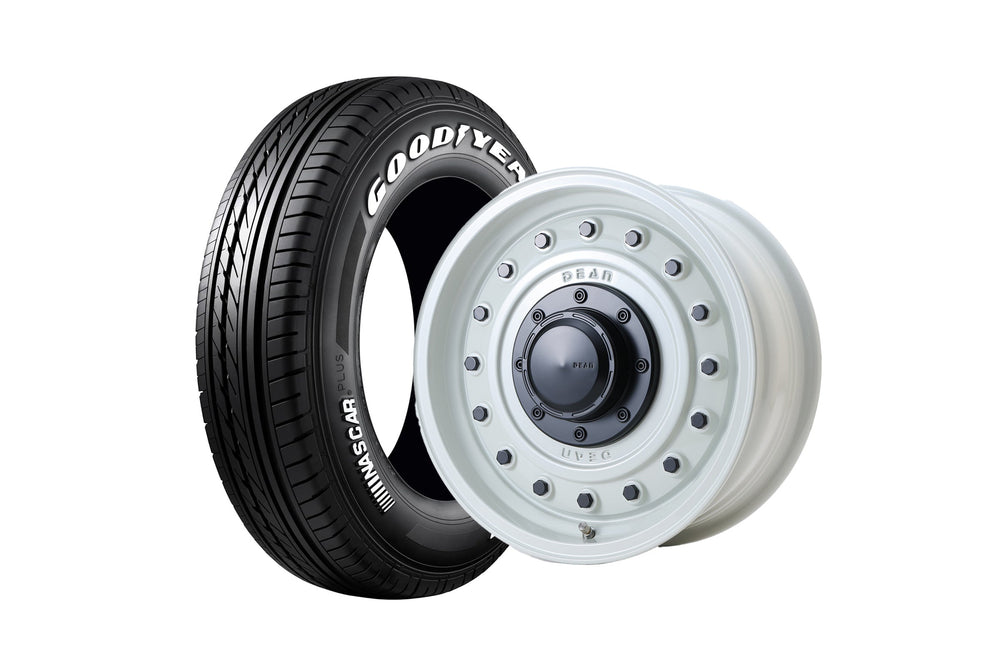 DEAN COLORADO MARGUERITE WHITE 16インチホイール ＋ NASCAR PLUS 215/65R16 109/107 LT規格（4本セット)