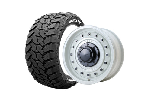 【ハイエース】DEAN COLORADO MARGUERITE WHITE 16インチホイール ＋ MUD WARR 215/70R16 107/105 LT規格(4本セット)
