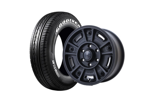 【ハイエース】BJ MEXICAN 16インチホイール ＋ NASCAR PLUS 215/65R16 109/107 LT規格(4本セット)