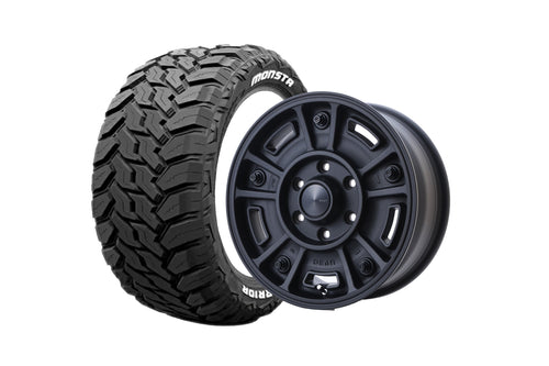 【ハイエース】BJ MEXICAN 16インチホイール ＋ MUD WARR 215/70R16 107/105 LT規格(4本セット)
