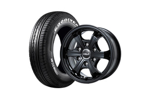 Delf05-15GB 15インチホイール ＋ NASCAR Plus 195/80R15 LT規格（4本セット)