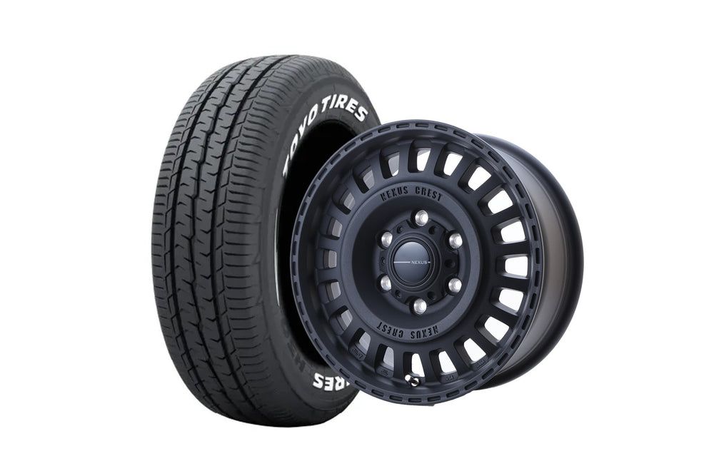 NEXUS CREST DESERT BLACK 16インチホイール ＋ TOYO TIRES H30 215/65R16 109/107 LT規格（4本セット)