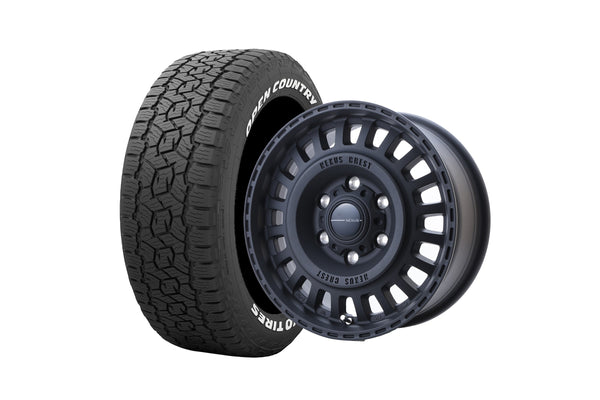 NEXUS CREST DESERT BLACK 16インチホイール ＋ OPC 215/65R16 109/107 LT規格（4本セット)