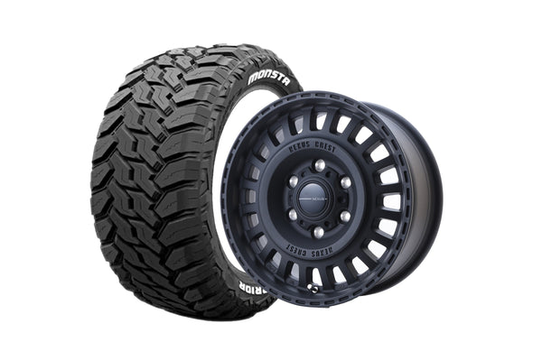 NEXUS CREST DESERT BLACK 16インチホイール ＋ MUD WARR 215/70R16 107/105 LT規格（4本セット)