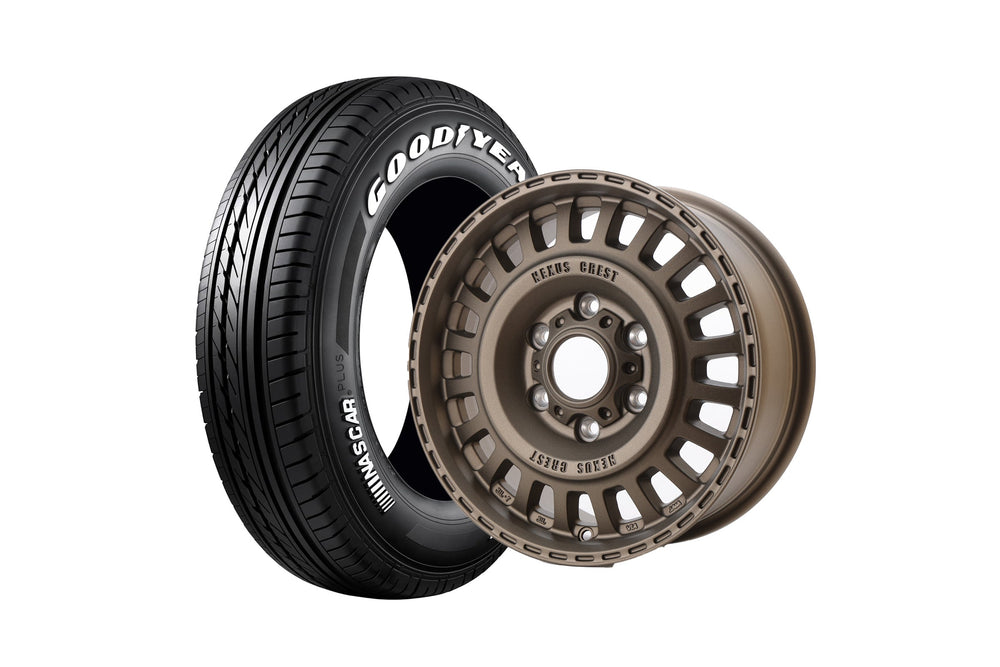NEXUS CREST DESERT GOLD 16インチホイール ＋ NASCAR PLUS 215/65R16 109/107 LT規格（4本セット)