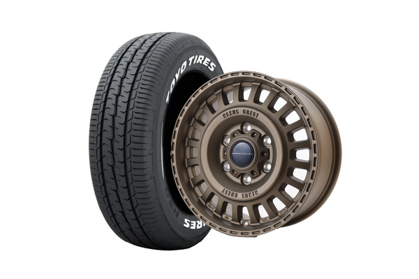 ※8月中旬お届け【ハイエース】NEXUS CREST DESERT GOLD 16インチホイール ＋ TOYO TIRES H30 215/65R16 109/107 LT規格(4本セット)