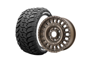 NEXUS CREST DESERT GOLD 16インチホイール ＋ MUD WARR 215/70R16 107/105 LT規格（4本セット)