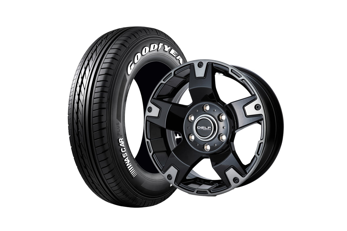 ハイエース】Delf03-17BC 17インチホイール ＋ NASCAR PLUS 215/60R17 