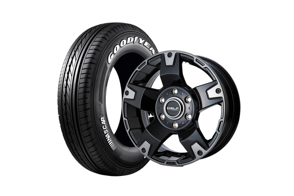 Delf03-17BC 17インチホイール ＋ NASCAR PLUS 215/60R17 109/107 LT規格（4本セット)
