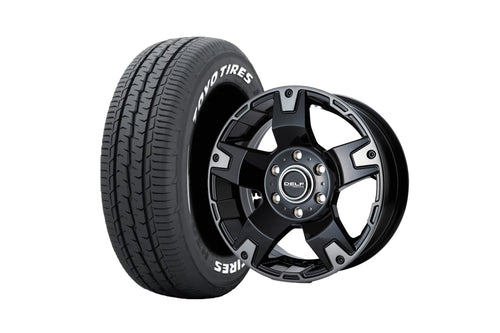 【ハイエース】Delf03-17BC 17インチホイール ＋ TOYO TIRES H30 215/60R17 109/107 LT規格(4本セット)
