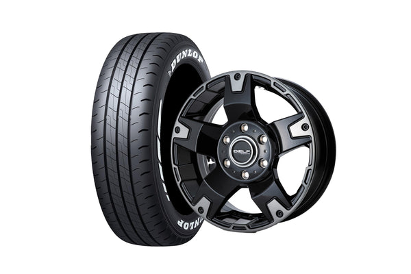 Delf03-17BC 17インチホイール ＋ DUNLOP W01 215/60R17 LT規格（4本セット)
