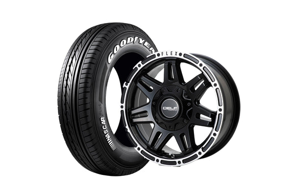 Delf04-16GB 16インチホイール ＋ NASCAR PLUS 215/65R16 109/107 LT規格（4本セット)
