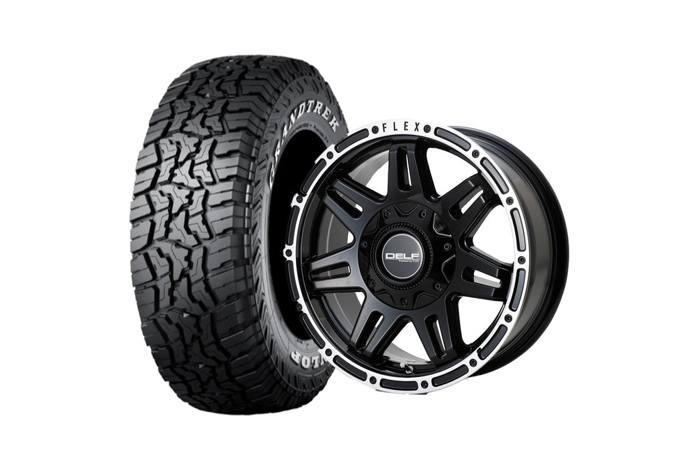 Delf04-16GB 16インチホイール ＋ GRANDTREK R/T01 215/65R16 109/107Q ホワイトレター（4本セット)