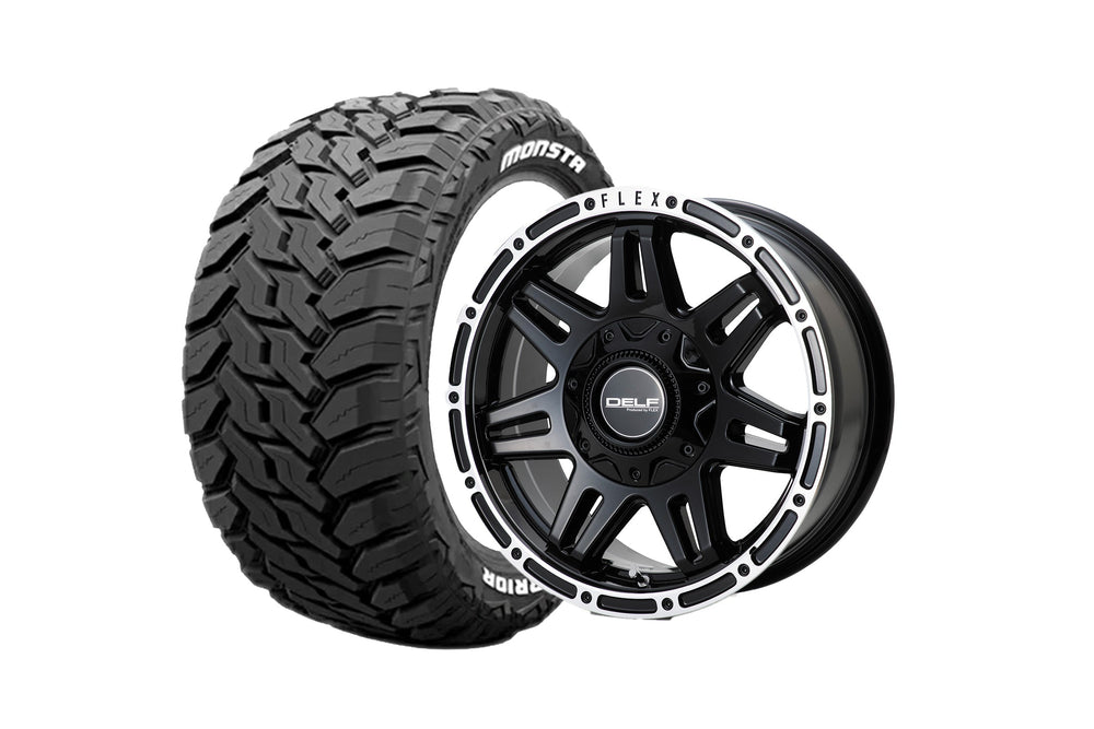 Delf04-16GB 16インチホイール ＋ MUD WARR 215/70R16 107/105 LT規格（4本セット)