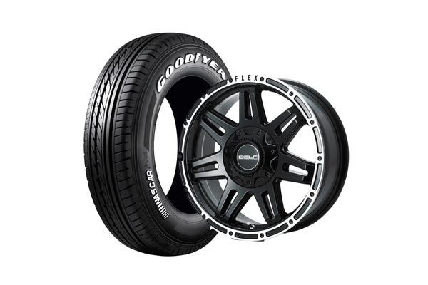 Delf04-17GB 17インチホイール ＋ NASCAR PLUS 215/60R17 109/107 LT規格（4本セット)