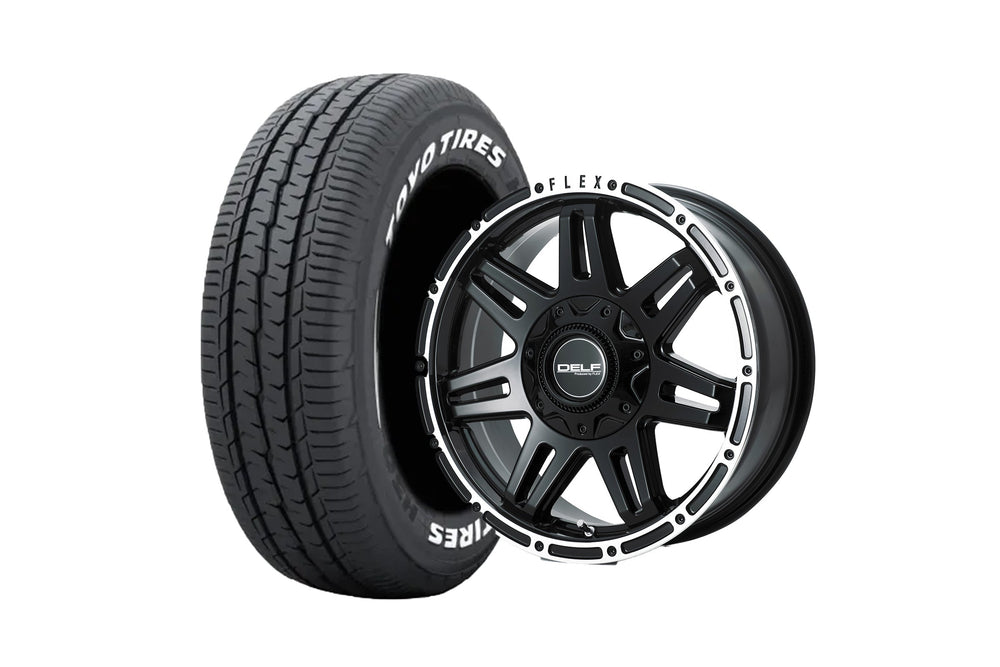 Delf04-17GB 17インチホイール ＋ TOYO TIRES H30 215/60R17 109/107 LT規格（4本セット)