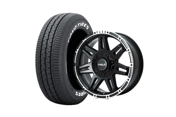 Delf04-17GB 17インチホイール ＋ TOYO TIRES H30 215/60R17 109/107 LT規格（4本セット)