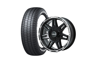 Delf04-17GB 17インチホイール ＋ DUNLOP W01 for WINTER 195/80R17 107/105N LT規格（4本セット)