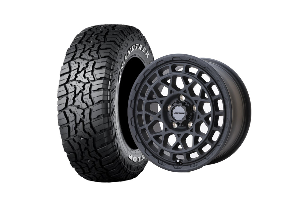 マッドヴァンスX TYPE M FB 16インチホイール ＋ GRANDTREK R/T01 235/70R16 104/101Q ホワイトレター（4本セット)