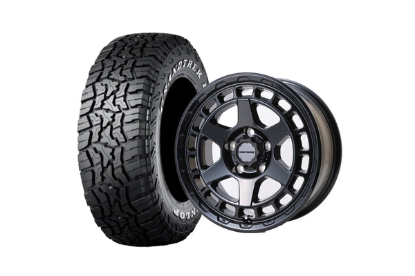 マッドヴァンスX TYPE S GB 16インチホイール ＋ GRANDTREK R/T01 235/70R16 104/101Q ホワイトレター（4本セット)