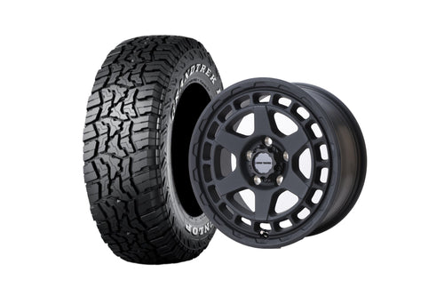 【デリカ】マッドヴァンスX TYPE S FB 16インチホイール ＋ GRANDTREK R/T01 235/70R16 104/101Q ホワイトレター(4本セット)