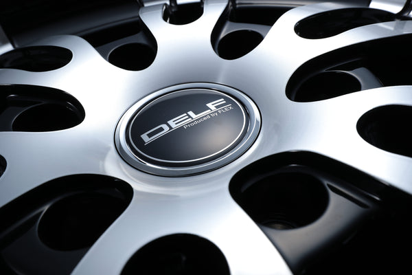 Delf02-18BP 18インチホイール ＋ PA03 ホワイトレター225/50R18 107/105 LT規格（4本セット)