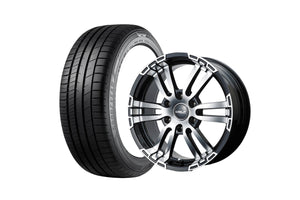 Delf02-18BP 18インチホイール ＋ EAGLE RV-F02 225/50R18 99VXL（4本セット)