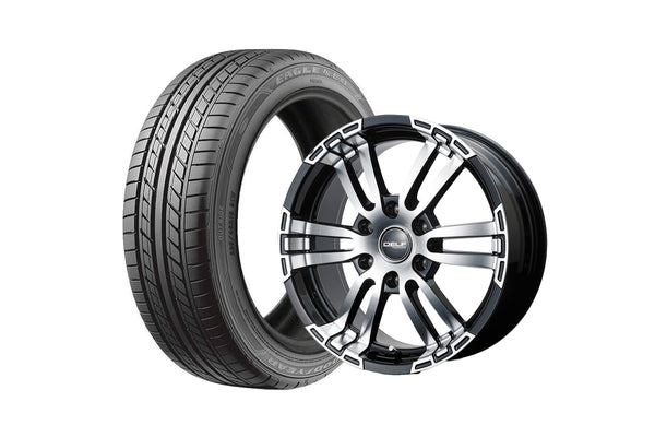 Delf02-18BP 18インチホイール ＋ EAGLE LS EXE 225/45R18 95XL（4本セット)