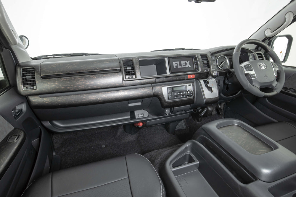 インテリアパネル 艶消マホガニー黒木目ワイド3点セット