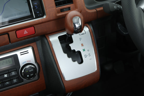 【ハイエース】インテリアパネル 茶木目ワイド3点セット