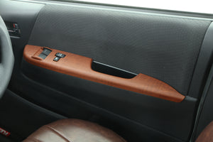 【ハイエース】インテリアパネル 茶木目ワイド3点セット