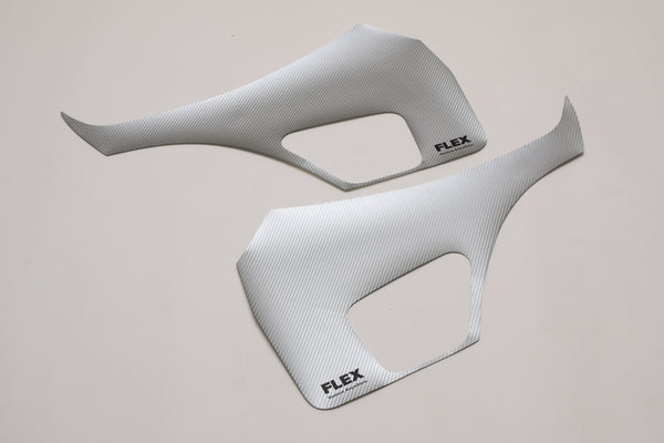 【ハイエース】キックガード シルバー