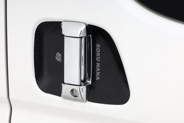 ＼NEW！／【ハイエース】67 ROKU NANA マジカルカーボン・ドアノブガード ブラックカーボン