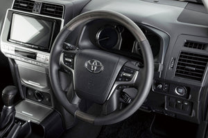 【ランクル】67 ROKU NANAウッドコンビステアリング　150プラド（ブラックウッド）