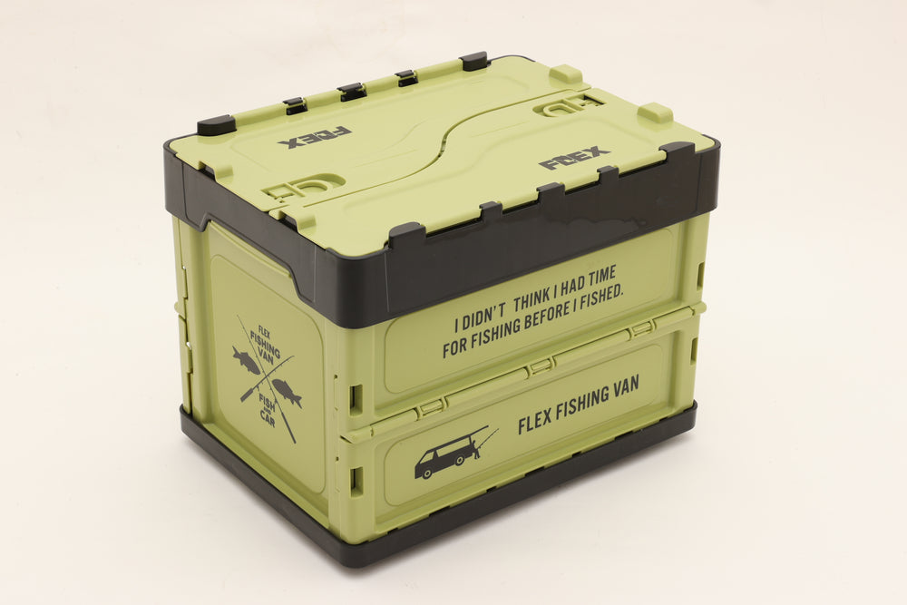 コンテナBOX FISHING カーキ 小サイズ