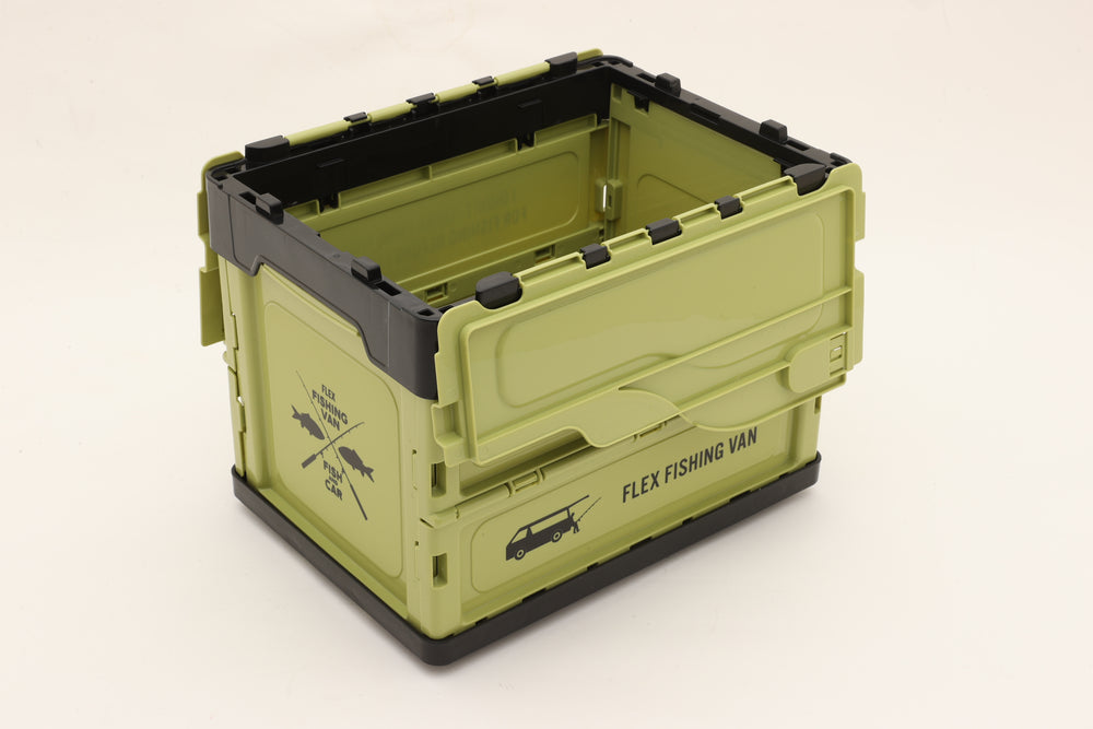 コンテナBOX FISHING カーキ 小サイズ