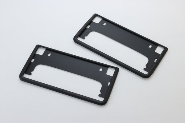 ナンバーフレームマットブラック