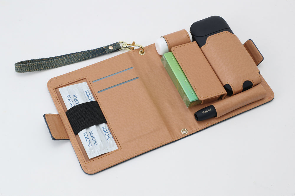 FLEXオリジナル IQOSケース Vintage Denim001