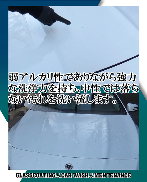 脱脂シャンプー（100倍希釈）弱アルカリ性